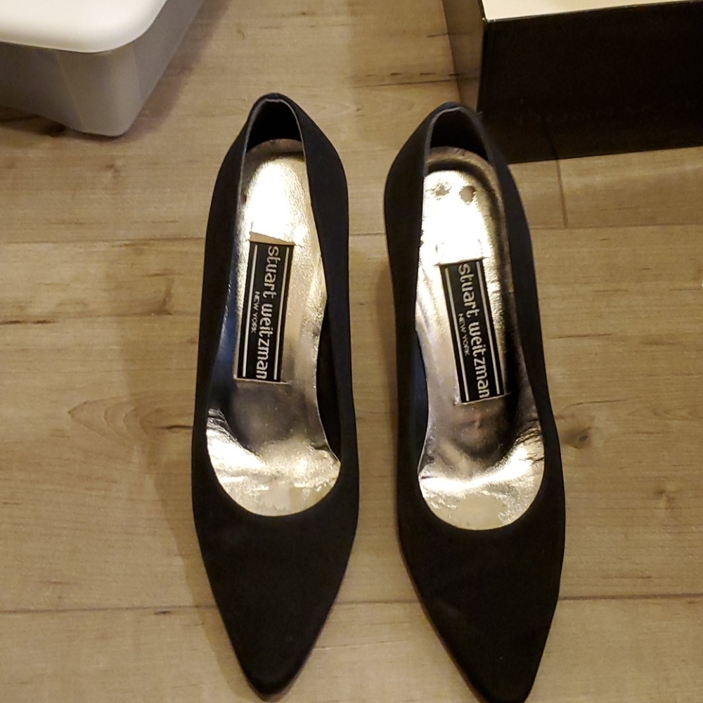 Stuart weitzman pumps with rhinestone heel